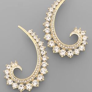 Crystal Gradual Persian Earrings